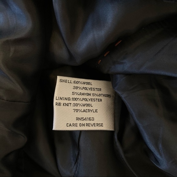 Kenneth Cole New York Wool Black Coat - Picture 4 of 11